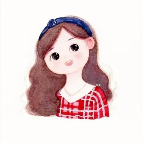 萌萌系水彩小姑娘头像作者:爱画画的完子