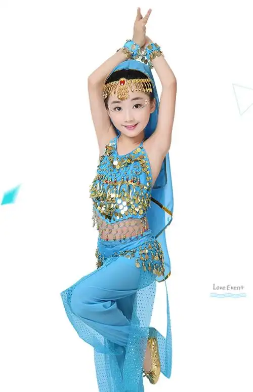 淘宝儿童肚皮舞民族舞蹈服表演服