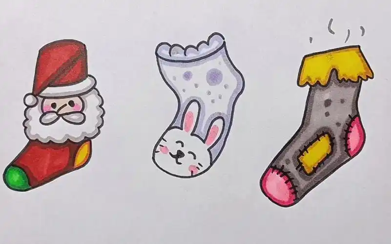 袜子简笔画