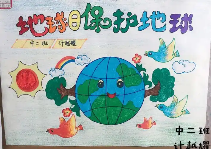 嘉华幼儿园"爱护环境,保护地球"主题画展活动
