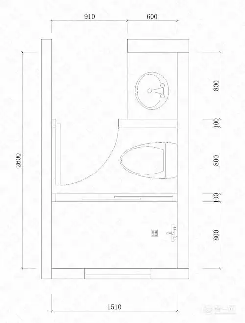 【万维装饰】卫生间干湿分离