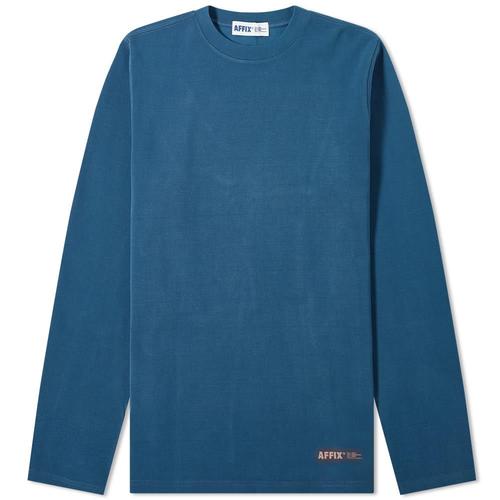 affix男款长袖圆领t恤|long sleeve micro logo tee