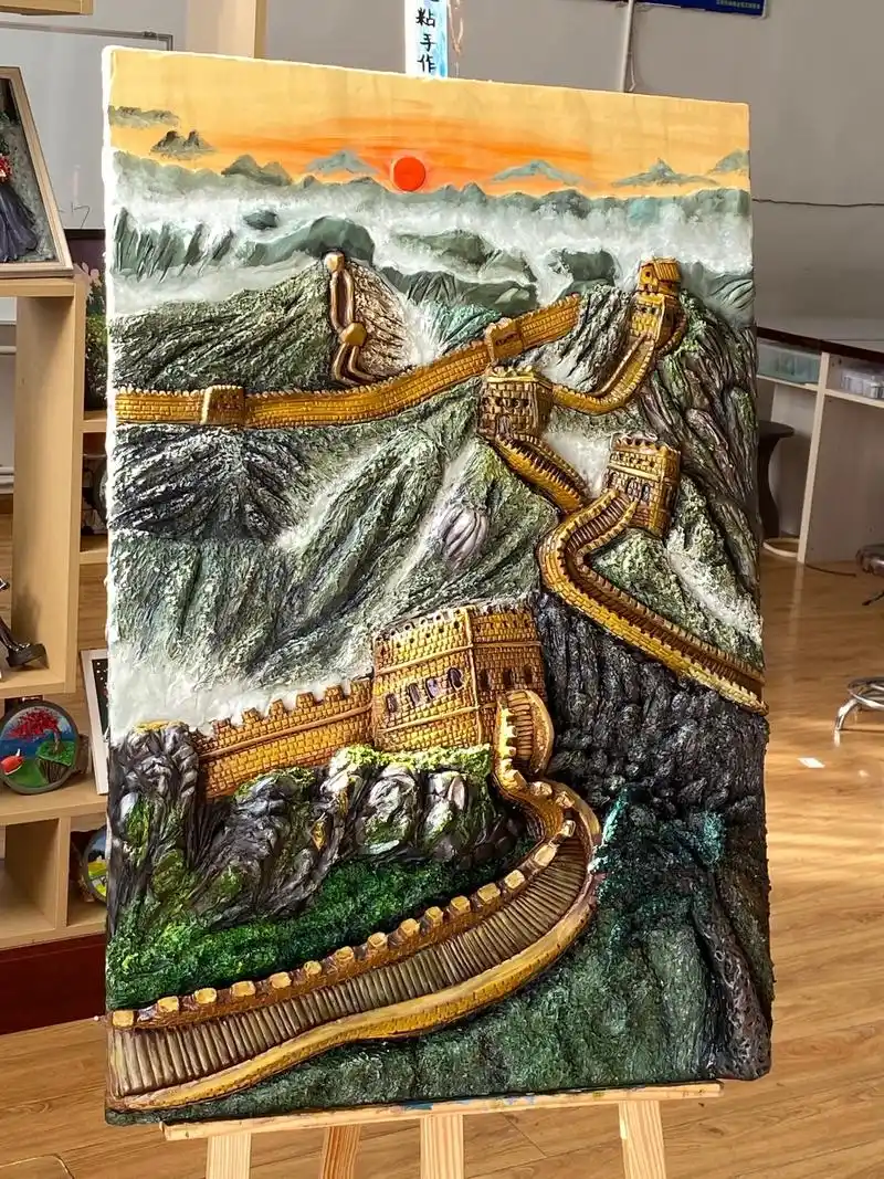 超轻粘土万里长城