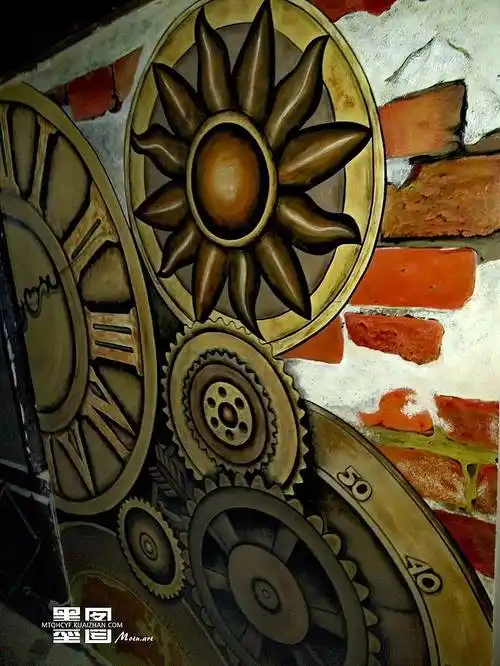 你绝对没有见过的重金属烤鱼店丨上玖壁画