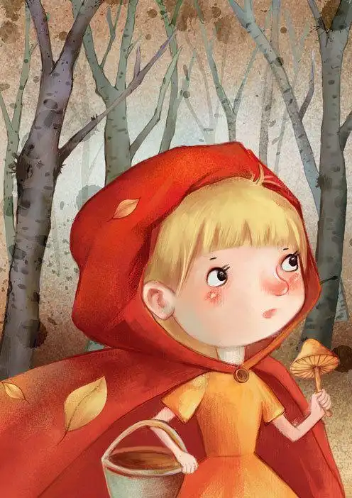 儿童插画 小红帽_涂鸦王国 原创绘画平台 www.poocg.com