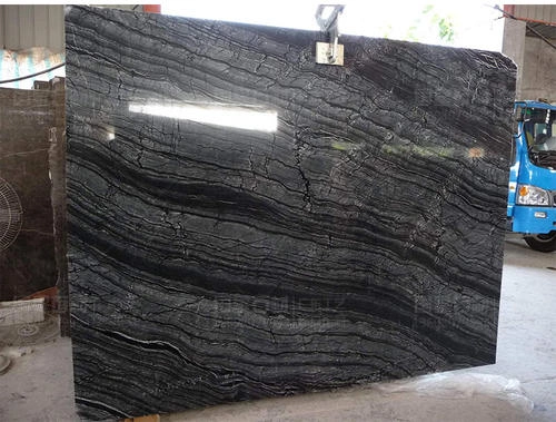江苏黑木纹石材-古木纹大理石光泽度高的黑色大理石-云水石材