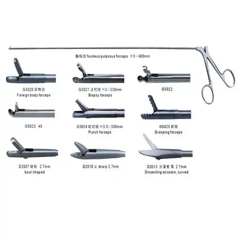 手术器械产品与zjj型椎间盘镜配合,临床适用于检查和治疗腰椎间盘突出