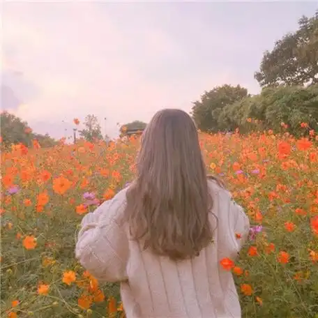 快手头像女背影长发 高清适合女孩的快手背影头像图片_女生头像_美头