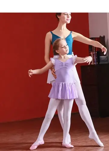 儿童舞蹈服春夏季女童芭蕾舞裙幼儿园演出服女孩考级练功服装短袖