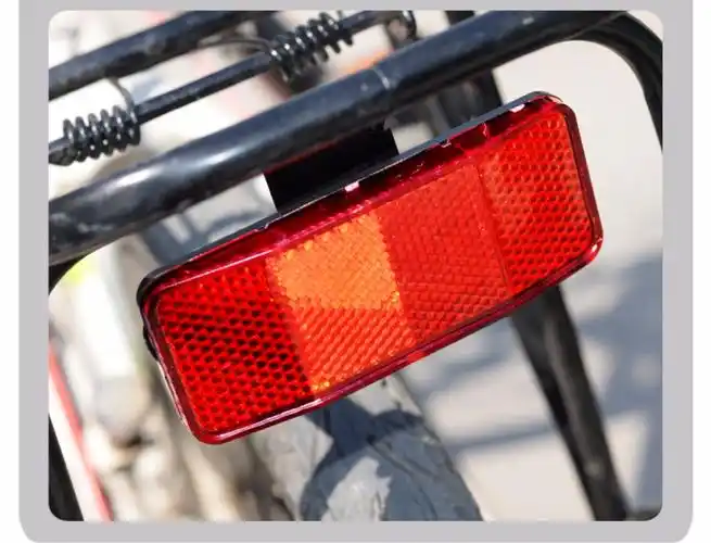 山地车后货架反光灯 自行车后尾灯 单车反光片 后衣架反光灯_双氙车灯