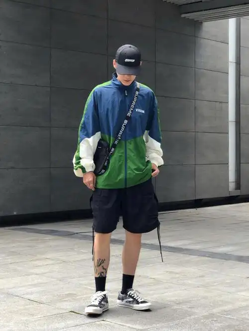 ootd175男生复古风外套上长下短穿搭