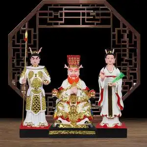 16寸三太子神像东海南海龙王三太子小龙女供奉家用摆件树脂佛像