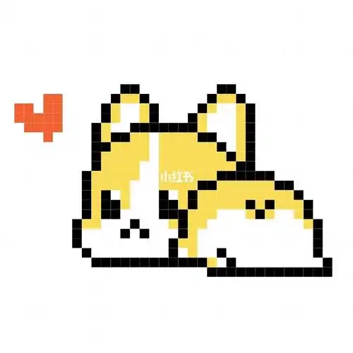 像素画格子画#96可爱动物小集合_格子_简笔画_彩色笔_简笔画教程