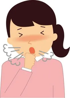 照片素材(图片): 女人咳嗽