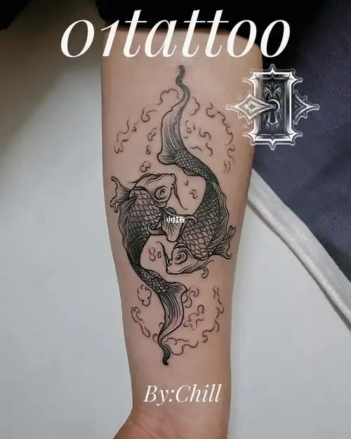 的人类可能都是海里一条巨大的鱼大数据请推给所有的双鱼座#新疆纹身