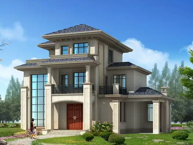 三层中式自建别墅设计图,宏伟壮观,高端大气