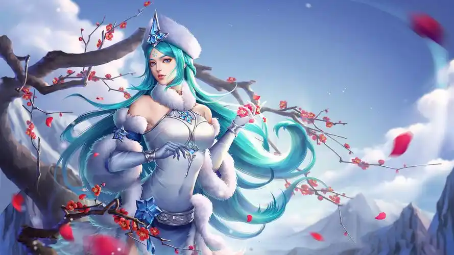 王昭君冰雪之华同人图 - 游戏同人 - 空间壁纸网