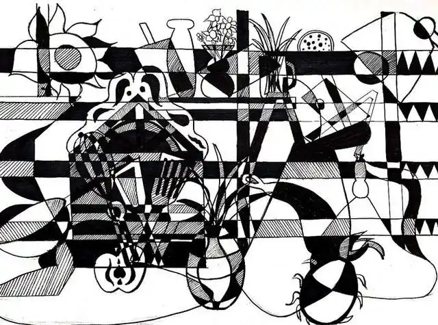 解构与重构素描解构与重构素描图片创意素描