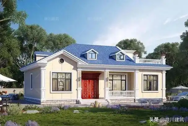 一层别墅效果图, 农村自建房一层别墅效果图(6套一层自建别墅) | 旭顺