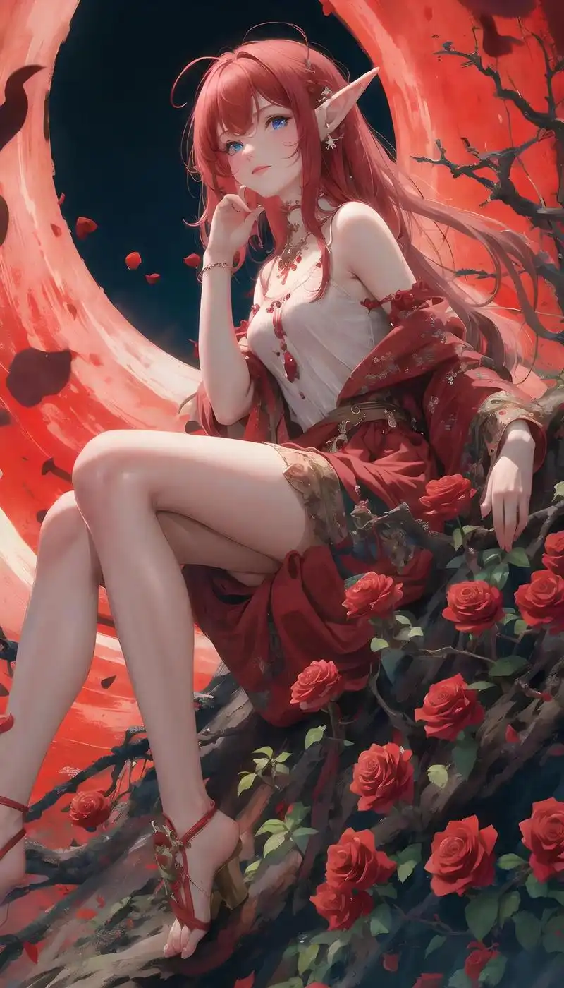 一组玫瑰精灵送给你95#高清壁纸 #二次元 #动漫少女 #欢 - 抖音