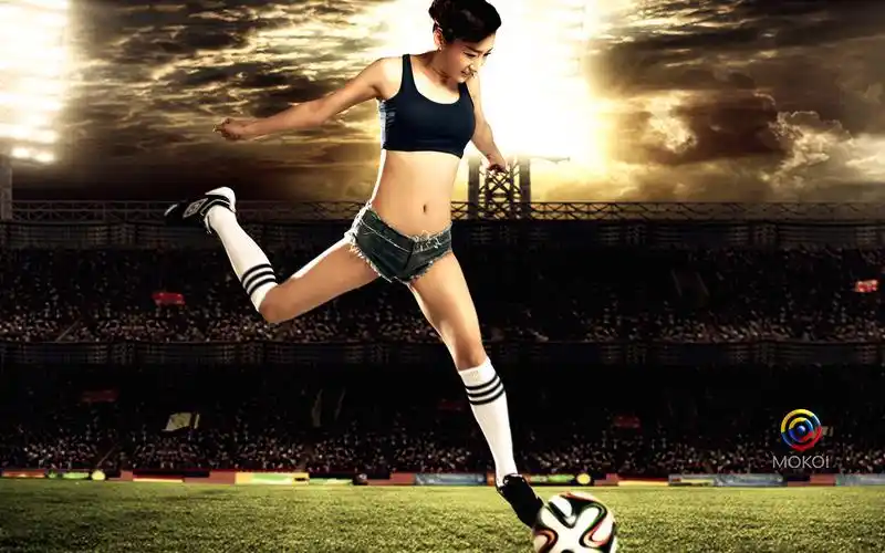 精选2014巴西世界杯性感足球宝贝桌面壁纸(二)