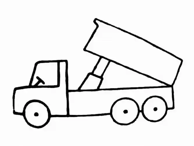 钻孔车简笔画 钻孔车简笔画图片幼儿