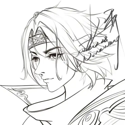 没上色的云鹰飞将