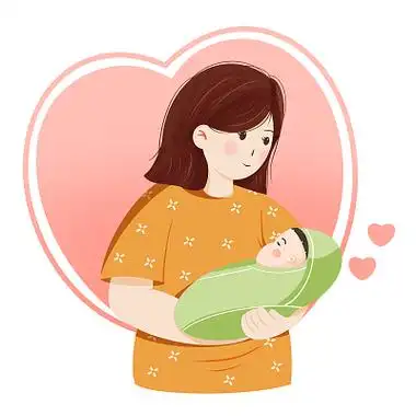 母亲怀抱婴儿哄睡婴儿爱心温馨母爱png素材母婴