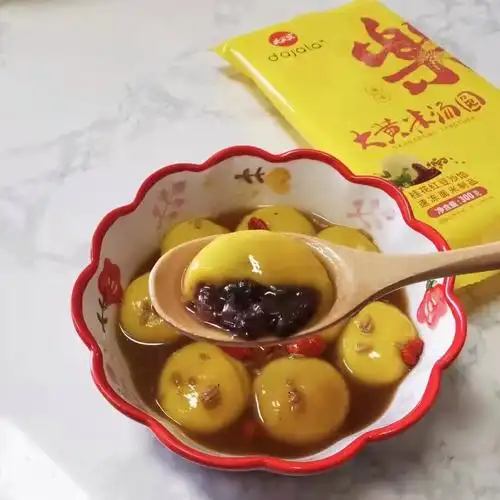 大家乐正品大黄米大汤圆软糯早餐夜宵桂花花红汤圆