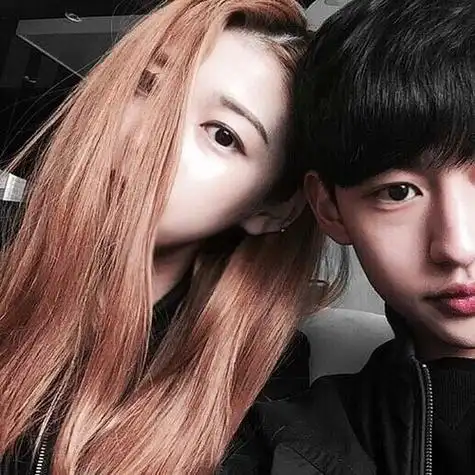 黑色情侣装很霸气非主流情侣头像图片