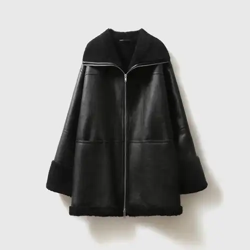 毛大衣2021年冬季新款美利奴绵羊毛皮毛一体中长款皮草外套女已售4005