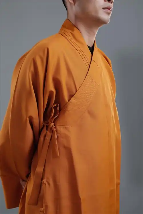 佛教用品佛衣僧服长褂春秋冬季男女款出家人和尚僧衣大褂黄灰