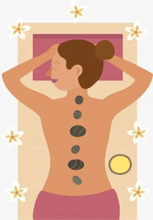 美容院背部养生护理免抠素材免费下载_觅元素51yuansu.com