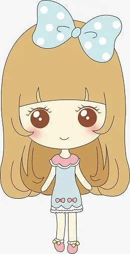 卡通矢量小女孩