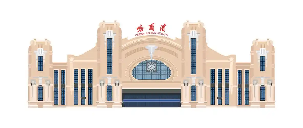 2021年春运,带你去全国各地的火车站(随画习作)|插