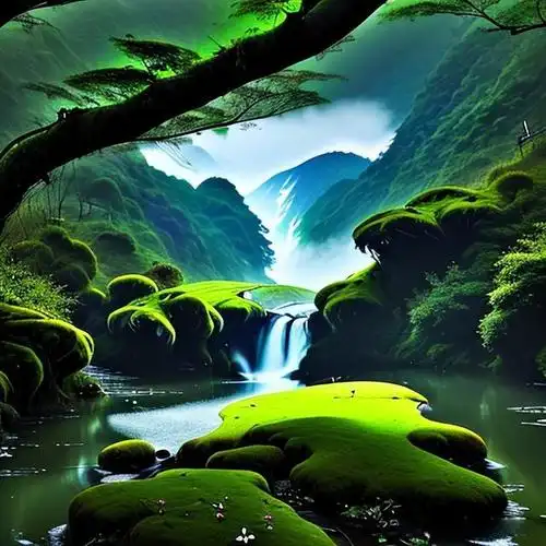 风景书法头像|大自然的诗篇