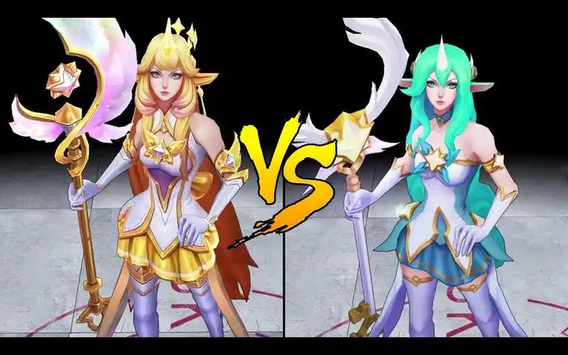 至臻 星之守护者 索拉卡与原版皮肤模型比较