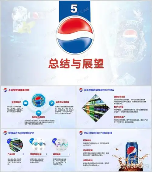 "百事可乐"品牌营销策略分析【44】 ppt共28页,可编辑修改.