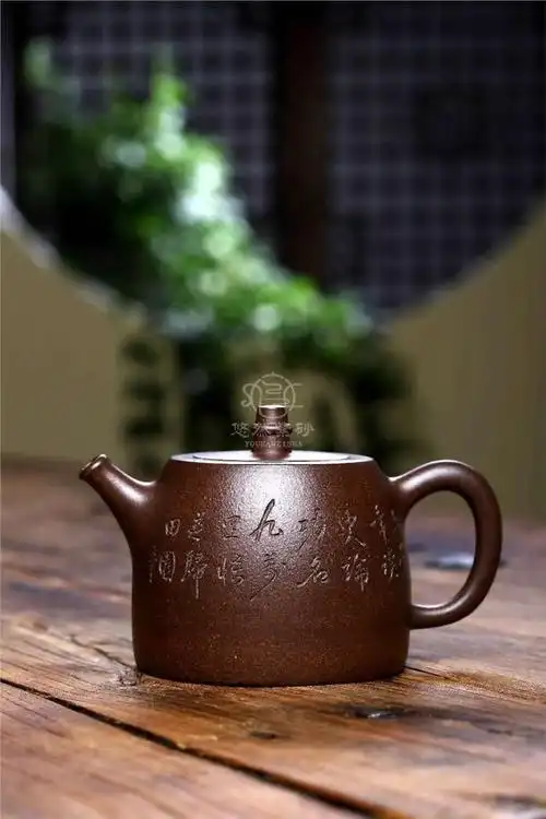 许莘梓紫砂壶作品|原矿紫泥汉铎壶230cc手制正品行情