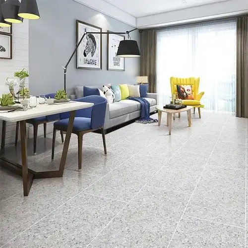 瓷质水磨石仿古砖600×600北欧地砖防滑客厅瓷砖通体砖店铺地面砖