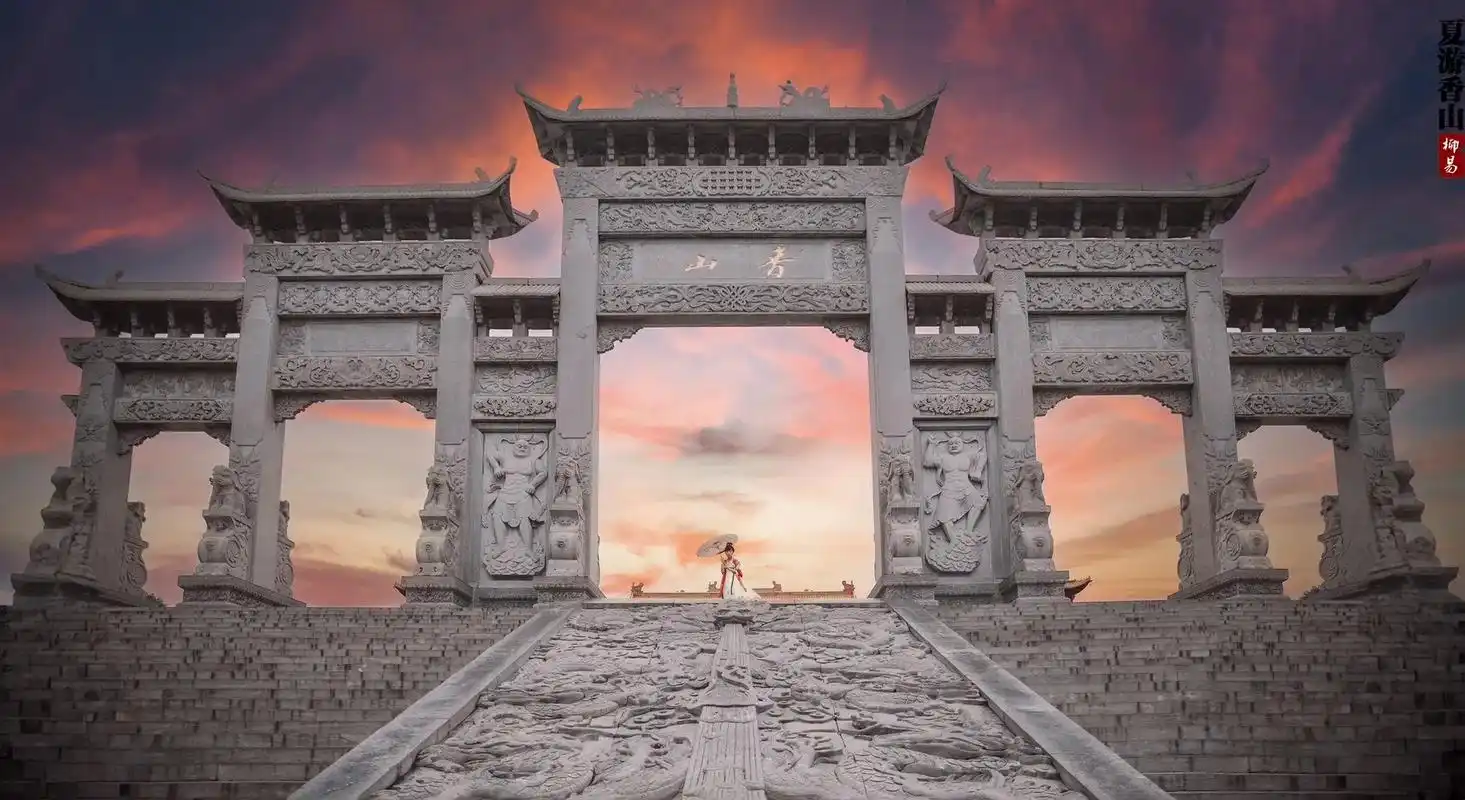 平顶山香山寺儿童汉服写真成片.