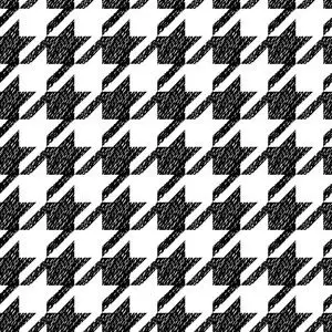 千鸟格黑白经典无缝图案矢量照片