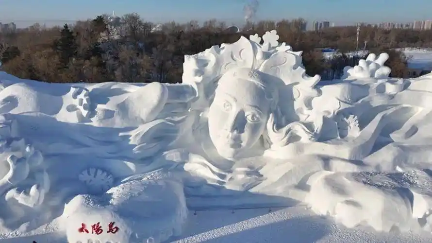 哈尔滨不仅有冰雪大世界,还有太阳岛雪雕博览会_艺术_作品_冰雕