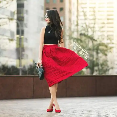 迷情"一抹红", 性感魅惑红色高跟鞋