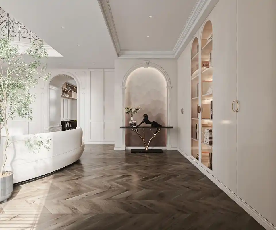 叠拼别墅的挑高空间这样设计.谁能不爱呢?#别墅设计 #别墅装 - 抖音