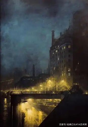 油画,沉静的夜晚(声明:图片来自网络,侵删)