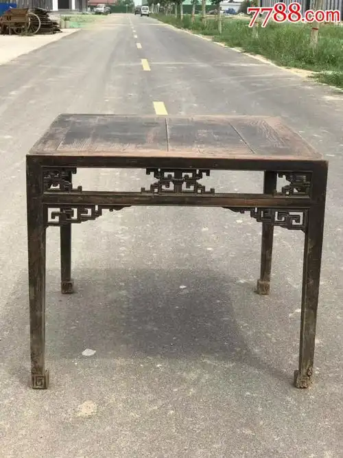 清代榆木方桌八仙桌餐桌老桌子老家具民宿收藏佳品_价格3500元_第1张