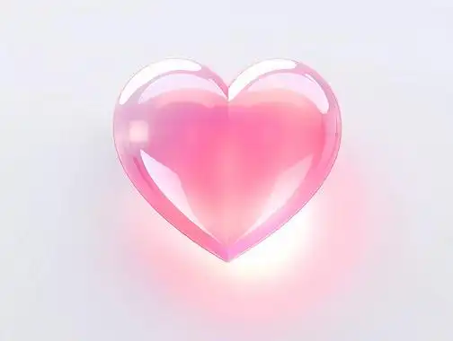 粉色爱心可爱爱情3d立体心形520情人节元素