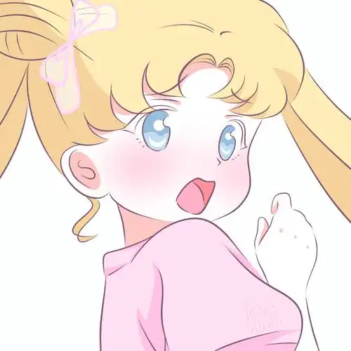 粉粉哒月野兔头像 源@是团子姐姐鸭 #美少女战士##月野兔##水兵月