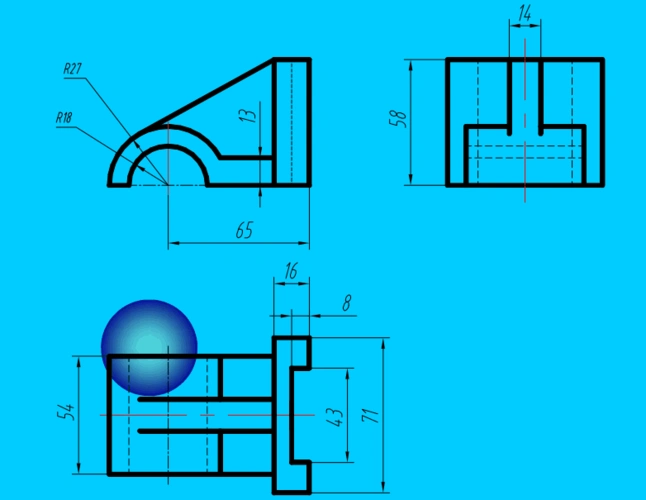 机械三视图(四)